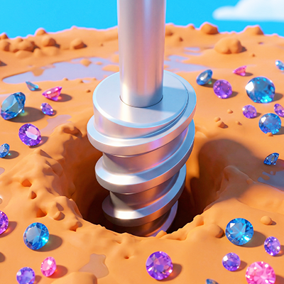 Drill & Collect: idle mine dig